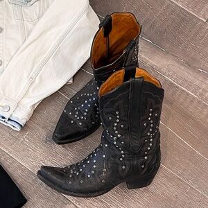 Old Gringo Black Studded Cowboy Boots